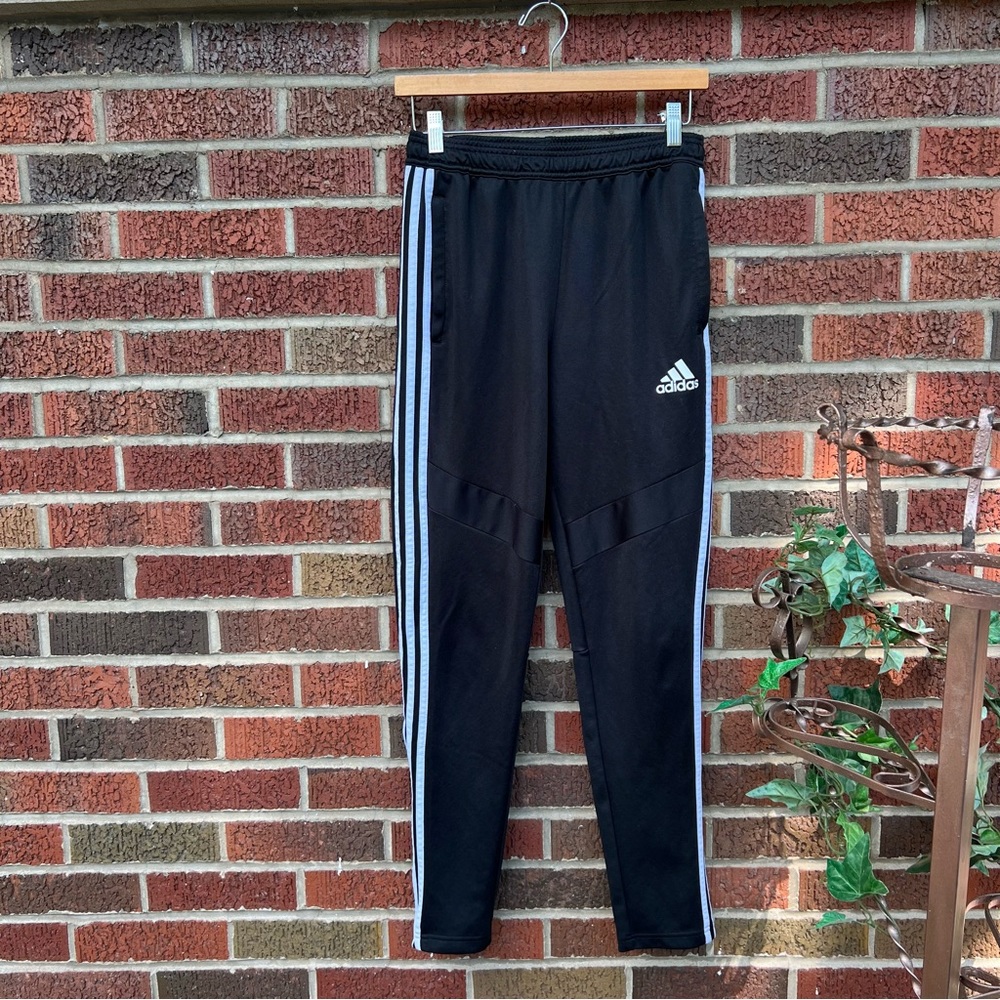 Adidas Black and White 3 Striped Women’s Soccer Pants